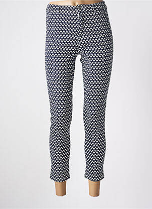 Pantalon 7/8 talie înaltă talie înaltă albastru I.QUING femeie