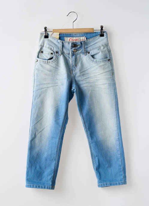 Pantalon trei sferturi albastru ONADO femeie