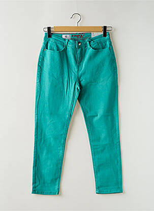 Pantalon 7/8 elasticitate mărime normală verde STREET ONE femeie