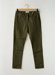 Pantalon slim țesătură poplin mărime normală verde BANDITAS FROM MARSEILLE femeie