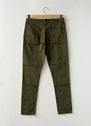 Pantalon slim țesătură poplin mărime normală verde BANDITAS FROM MARSEILLE femeie