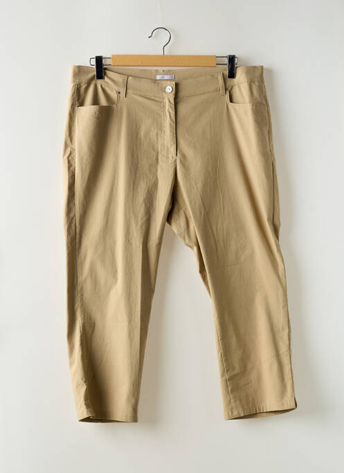 Pantalon trei sferturi croială dreaptă mărime normală bej DIANE LAURY femme