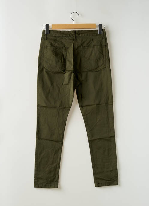 Pantalon slim verde BANDITAS FROM MARSEILLE femeie