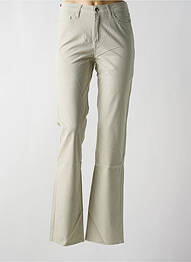 Pantalon slim țesătură poplin talie înaltă gri KANOPE femme