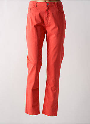 Blugi cu croială slim portocaliu deschis TBS femeie