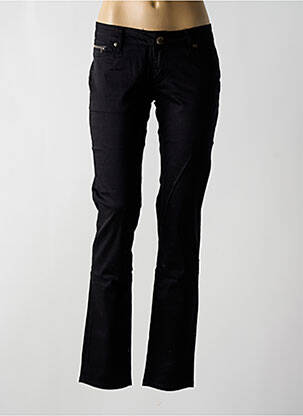 Pantalon slim talie joasă talie joasă negru KELLY BELL femeie