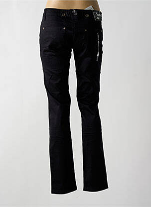 Pantalon slim talie joasă talie joasă negru KELLY BELL femeie