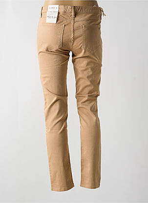 Pantalon slim talie joasă talie joasă bej WAS femeie