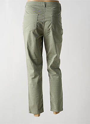 Pantalon 7/8 țesătură poplin mărime normală verde TBS femeie