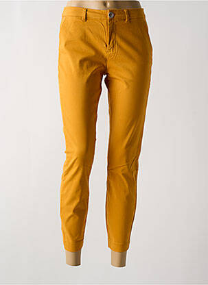 Pantalon chino talie joasă talie joasă galben KANOPE femeie
