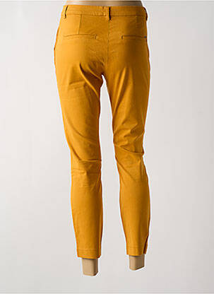 Pantalon chino talie joasă talie joasă galben KANOPE femeie