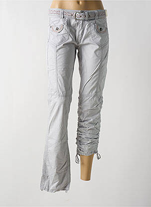 Pantalon slim talie joasă talie joasă gri MEXX femeie