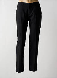 Pantalon chino broderie galoni laterali mărime normală negru REIKO femeie