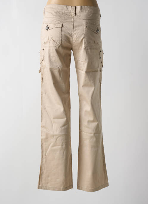 Pantalon evazat bej MISS MISS femeie