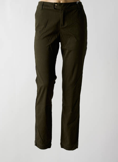Pantalon chino verde închis LES P'TITES BOMBES femeie