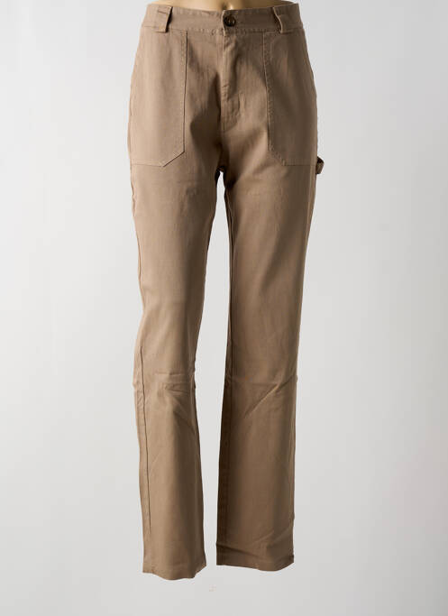 Pantalon drept maro #OOTD femeie