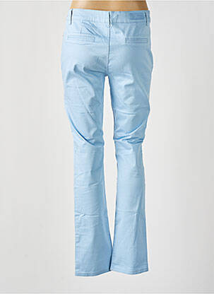 Pantalon chino țesătură poplin mărime normală albastru KY CREATION femeie