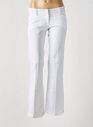 Pantalon evazat alb LES P'TITES BOMBES femeie