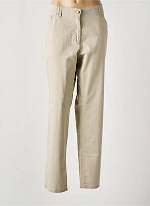 Pantalon drept țesătură poplin mărime normală bej GERKE MY PANTS femeie
