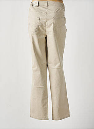 Pantalon drept țesătură poplin mărime normală bej GERKE MY PANTS femeie