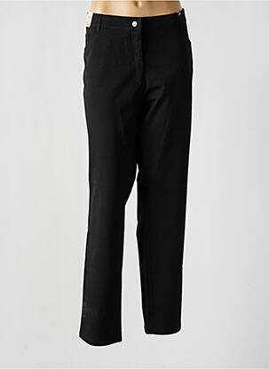 Pantalon drept talie elastică mărime normală negru GERKE MY PANTS femeie