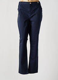 Pantalon slim talie elastică mărime normală albastru TBS femme