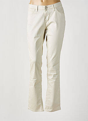 Pantalon slim talie joasă talie joasă bej KANOPE femeie