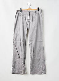 Pantalon evazat închidere cu fermoar sub clapetă cu cârlig talie joasă gri LES P'TITES BOMBES femme