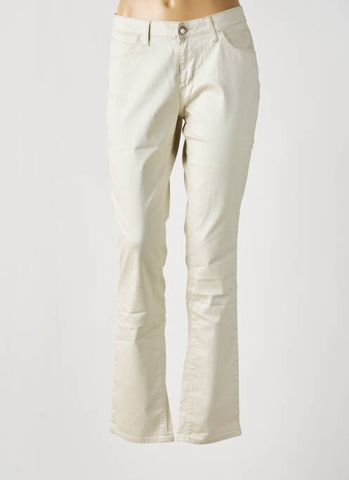 Pantalon slim bej KANOPE femeie