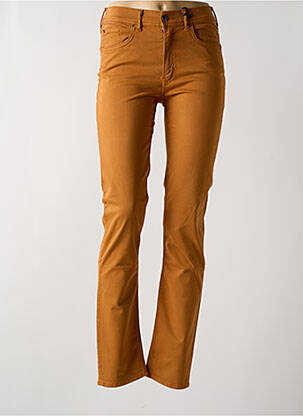 Pantalon slim elasticitate mărime normală galben CIMARRON femeie