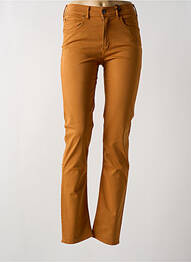Pantalon slim elasticitate mărime normală galben CIMARRON femme