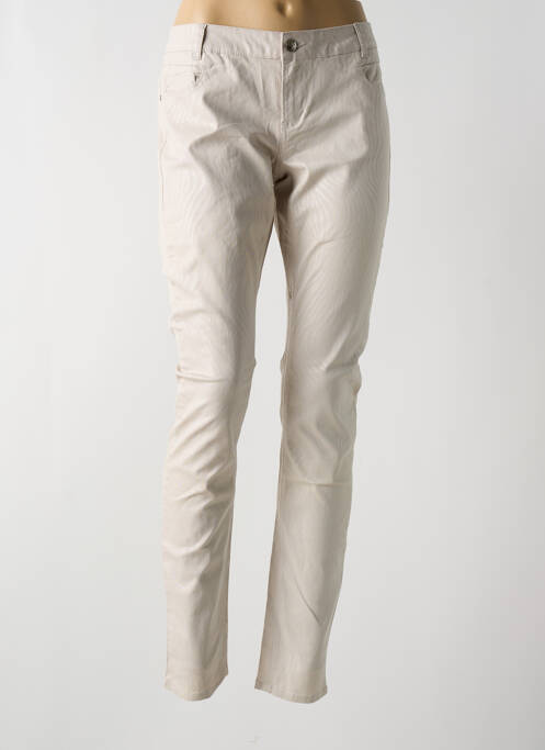 Pantalon slim bej LPB femeie