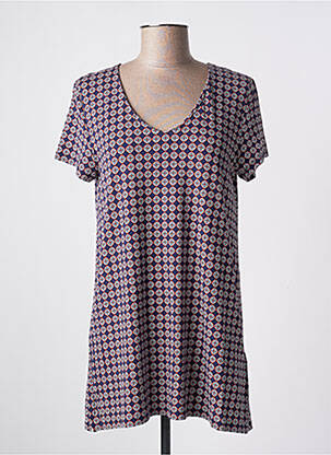 Tunică mâneci scurte albastru NICE THINGS femeie