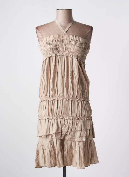 Rochie scurtă bej LPB femeie