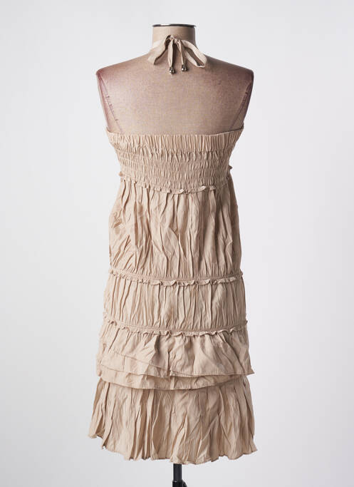 Rochie scurtă bej LPB femeie