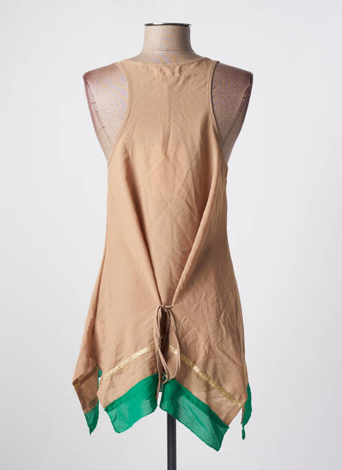 Tunică fără mâneci bej JULIE femeie