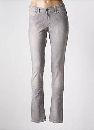 Blugi cu croială slim efect uzat decolorat talie joasă gri XX BY MEXX femeie