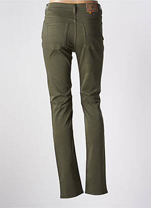 Pantalon slim talie înaltă talie înaltă verde CIMARRON femeie