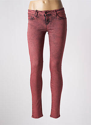 Blugi skinny elasticitate talie joasă roz SCHOOL RAG femeie