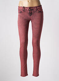 Blugi skinny elasticitate talie joasă roz SCHOOL RAG femeie