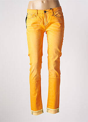 Blugi cu croială slim portocaliu ONE GREEN ELEPHANT femeie