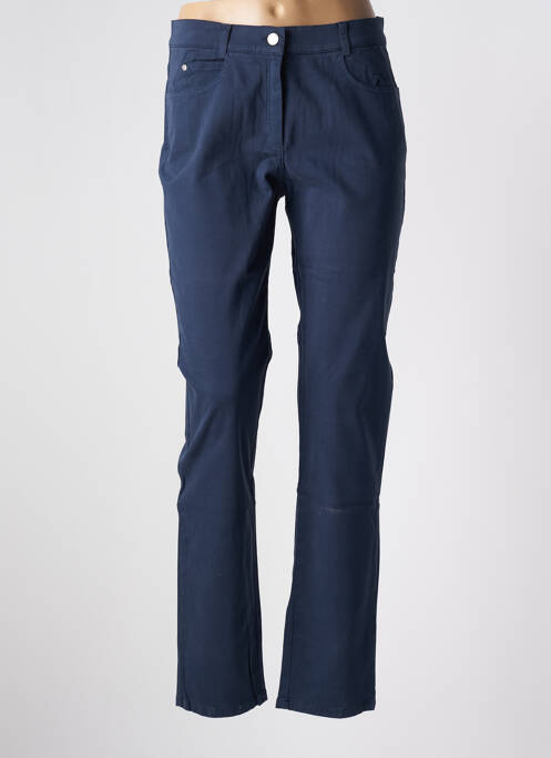 Pantalon slim albastru QUATTRO femeie