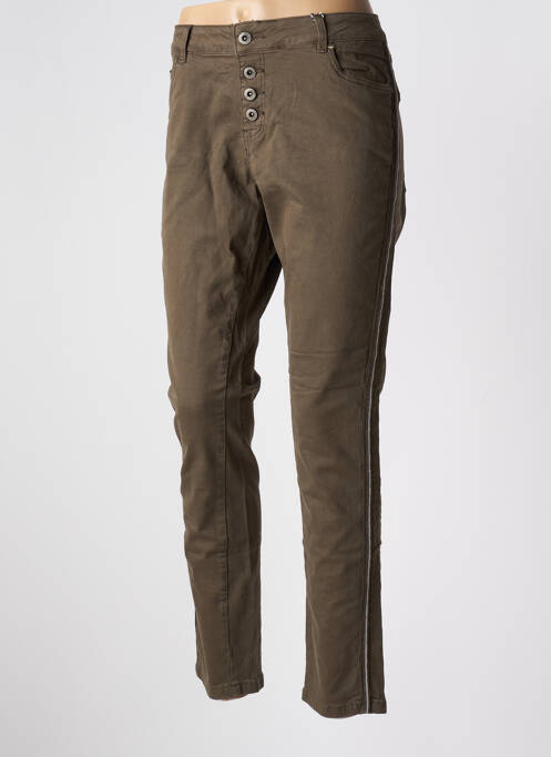 Blugi cu croială slim verde NORFY femeie