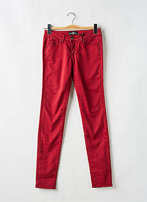 Pantalon slim talie joasă talie joasă roșu CIMARRON femeie