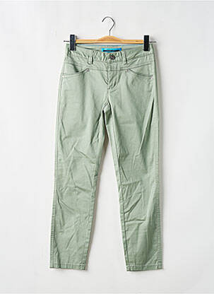 Pantalon slim țesătură poplin mărime normală verde STREET ONE femeie
