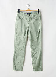 Pantalon slim țesătură poplin mărime normală verde STREET ONE femeie