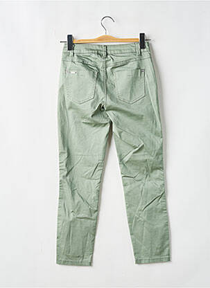 Pantalon slim țesătură poplin mărime normală verde STREET ONE femeie