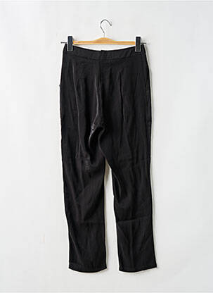 Pantalon drept țesătură poplin talie înaltă negru BY SWAN femeie