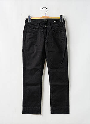 Pantalon 7/8 țesătură poplin talie joasă negru SCHOOL RAG femeie