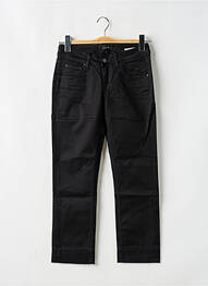 Pantalon 7/8 țesătură poplin talie joasă negru SCHOOL RAG femme